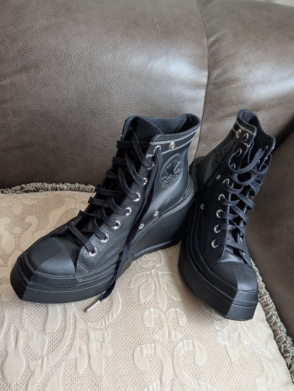 Converse x Martine Ali Chuck De luxe Black Platform High-Top Sneakers - Women's
